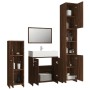 4-piece bathroom furniture set made of brown oak plywood by vidaXL, Bathroom furniture - Ref: Foro24-3154405, Price: 166,74 €...