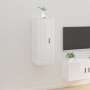 Wall-mounted TV stand in glossy white, 40x34.5x100 cm by vidaXL, TV Furniture - Ref: Foro24-816682, Price: 49,15 €, Discount: %