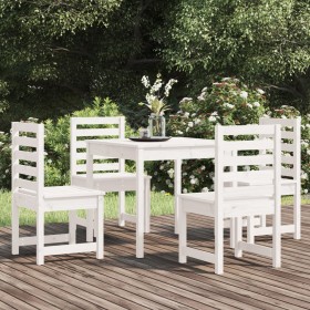 5-piece solid white pine garden dining set by vidaXL, Garden sets - Ref: Foro24-3154678, Price: 386,99 €, Discount: %