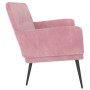 Banco de terciopelo rosa 108x79x79 cm de vidaXL, Bancos - Ref: Foro24-351417, Precio: 145,04 €, Descuento: %