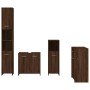 4-piece bathroom furniture set in brown oak plywood by vidaXL, Bathroom furniture - Ref: Foro24-3154411, Price: 216,37 €, Dis...