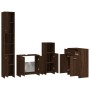 4-piece bathroom furniture set in brown oak plywood by vidaXL, Bathroom furniture - Ref: Foro24-3154411, Price: 216,37 €, Dis...