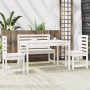 Garden dining set 4 pieces solid white pine wood by vidaXL, Garden sets - Ref: Foro24-3154696, Price: 360,99 €, Discount: %