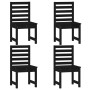 Garden dining set 5 pieces solid black pine wood by vidaXL, Garden sets - Ref: Foro24-3154681, Price: 232,36 €, Discount: %