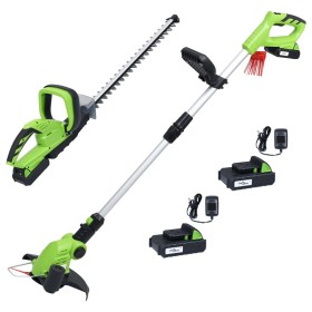 2-Piece Cordless Garden Power Tool Set by vidaXL, Motorized Equipment Sets for Outdoor Use - Ref: Foro24-3154948, Price: 197,...