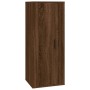 Brown oak wall TV cabinet 40x34.5x100 cm by vidaXL, TV Furniture - Ref: Foro24-816687, Price: 49,01 €, Discount: %