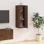 Brown oak wall TV cabinet 40x34.5x100 cm by vidaXL, TV Furniture - Ref: Foro24-816687, Price: 49,01 €, Discount: %