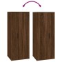 Brown oak wall TV cabinet 40x34.5x100 cm by vidaXL, TV Furniture - Ref: Foro24-816687, Price: 49,01 €, Discount: %