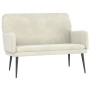 Cream velvet bench 108x79x79 cm by vidaXL, Banks - Ref: Foro24-351422, Price: 136,73 €, Discount: %