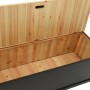 Solid black fir wood bench 107x45x75.5 cm by vidaXL, Benches for halls and storage - Ref: Foro24-351776, Price: 150,71 €, Dis...