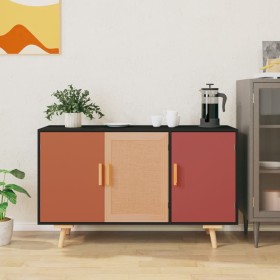 Black plywood sideboard 105x30x65.5 cm by vidaXL, Sideboards - Ref: Foro24-352167, Price: 89,99 €, Discount: %