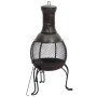 Estufa de jardín con atizador acero 39x39x90 cm de vidaXL, Chimeneas - Ref: Foro24-363342, Precio: 75,43 €, Descuento: %