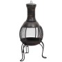 Estufa de jardín con atizador acero 39x39x90 cm de vidaXL, Chimeneas - Ref: Foro24-363342, Precio: 75,43 €, Descuento: %