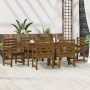 Set de comedor de jardín 7 pzas madera maciza pino marrón miel de vidaXL, Conjuntos de jardín - Ref: Foro24-3154716, Precio: ...