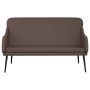 Banco de cuero sintético marrón 110x76x80 cm de vidaXL, Bancos - Ref: Foro24-351432, Precio: 101,37 €, Descuento: %