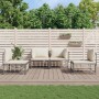 Gartenmöbel-Set 4-teilig und anthrazitfarbene PE-Rattan-Kissen von vidaXL, Outdoor-Sofas - Ref: Foro24-3186712, Preis: 319,28...