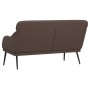 Banco de cuero sintético marrón 110x76x80 cm de vidaXL, Bancos - Ref: Foro24-351432, Precio: 101,37 €, Descuento: %