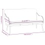 Banco de cuero sintético marrón 110x76x80 cm de vidaXL, Bancos - Ref: Foro24-351432, Precio: 101,37 €, Descuento: %