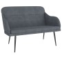 Banco de terciopelo gris oscuro 110x76x80 cm de vidaXL, Bancos - Ref: Foro24-351446, Precio: 114,57 €, Descuento: %