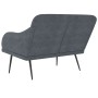 Banco de terciopelo gris oscuro 110x76x80 cm de vidaXL, Bancos - Ref: Foro24-351446, Precio: 114,57 €, Descuento: %