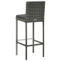 Kitchen stools with cushions 6 pcs gray synthetic rattan by vidaXL, Kitchen stools - Ref: Foro24-362579, Price: 279,97 €, Dis...