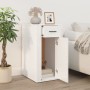 Glossy white plywood desk cabinet 40x49x75 cm by vidaXL, Closets and storage - Ref: Foro24-816794, Price: 57,99 €, Discount: %