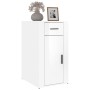 Glossy white plywood desk cabinet 40x49x75 cm by vidaXL, Closets and storage - Ref: Foro24-816794, Price: 57,99 €, Discount: %