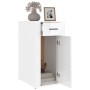 Glossy white plywood desk cabinet 40x49x75 cm by vidaXL, Closets and storage - Ref: Foro24-816794, Price: 57,99 €, Discount: %