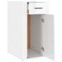 Glossy white plywood desk cabinet 40x49x75 cm by vidaXL, Closets and storage - Ref: Foro24-816794, Price: 57,99 €, Discount: %