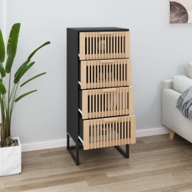 Aparador alto madera contrachapada negro 40x30x95 cm de vidaXL, Aparadores - Ref: Foro24-352125, Precio: 139,99 €, Descuento: %