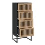 Tall black plywood sideboard 40x30x95 cm by vidaXL, Sideboards - Ref: Foro24-352125, Price: 141,78 €, Discount: %