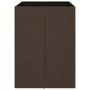 Mesa bar con superficie cristal ratán PE marrón 105x80x110 cm de vidaXL, Mesas de jardín - Ref: Foro24-362593, Precio: 142,09...