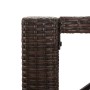 Bar table with brown PE rattan glass surface 105x80x110 cm by vidaXL, Garden tables - Ref: Foro24-362593, Price: 139,44 €, Di...