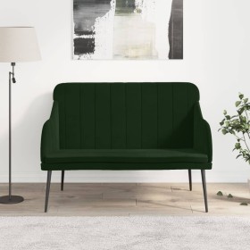 Dark green velvet bench 110x76x80 cm by vidaXL, Banks - Ref: Foro24-351466, Price: 137,61 €, Discount: %