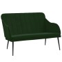 Banco de terciopelo verde oscuro 110x76x80 cm de vidaXL, Bancos - Ref: Foro24-351466, Precio: 137,61 €, Descuento: %