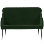 Banco de terciopelo verde oscuro 110x76x80 cm de vidaXL, Bancos - Ref: Foro24-351466, Precio: 137,61 €, Descuento: %