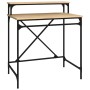 Iron and Sonoma plywood desktop 80x50x90 cm by vidaXL, Desks - Ref: Foro24-826705, Price: 59,59 €, Discount: %