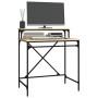 Iron and Sonoma plywood desktop 80x50x90 cm by vidaXL, Desks - Ref: Foro24-826705, Price: 59,59 €, Discount: %