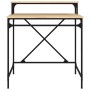 Iron and Sonoma plywood desktop 80x50x90 cm by vidaXL, Desks - Ref: Foro24-826705, Price: 59,59 €, Discount: %