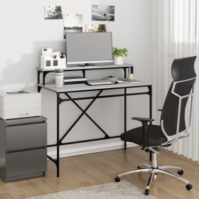 Sonoma gray iron and plywood desk 100x50x90 cm by vidaXL, Desks - Ref: Foro24-826702, Price: 58,35 €, Discount: %