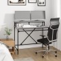 Sonoma gray iron and plywood desk 100x50x90 cm by vidaXL, Desks - Ref: Foro24-826702, Price: 57,99 €, Discount: %