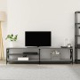 Sonoma gray metal and plywood TV cabinet 200x40x50 cm by vidaXL, TV Furniture - Ref: Foro24-826742, Price: 76,68 €, Discount: %