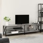 Sonoma gray metal and plywood TV cabinet 200x40x50 cm by vidaXL, TV Furniture - Ref: Foro24-826742, Price: 76,68 €, Discount: %