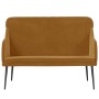 Brown velvet bench 110x76x80 cm by vidaXL, Banks - Ref: Foro24-351471, Price: 129,64 €, Discount: %