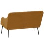 Brown velvet bench 110x76x80 cm by vidaXL, Banks - Ref: Foro24-351471, Price: 129,64 €, Discount: %