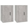 Wall TV cabinets 2 pcs concrete gray 40x34.5x60 cm by vidaXL, TV Furniture - Ref: Foro24-816665, Price: 59,99 €, Discount: %