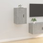 Muebles para TV de pared 2 uds gris hormigón 40x34,5x60 cm de vidaXL, Muebles TV - Ref: Foro24-816665, Precio: 59,33 €, Descu...