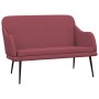 Banco de tela rojo tinto 110x76x80 cm de vidaXL, Bancos - Ref: Foro24-351486, Precio: 92,70 €, Descuento: %