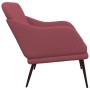 Banco de tela rojo tinto 110x76x80 cm de vidaXL, Bancos - Ref: Foro24-351486, Precio: 92,70 €, Descuento: %