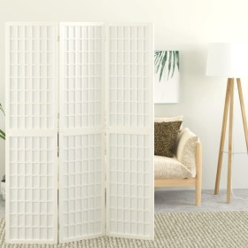 Folding screen with 3 panels white Japanese style 120x170 cm by vidaXL, Room dividers - Ref: Foro24-352087, Price: 134,95 €, ...